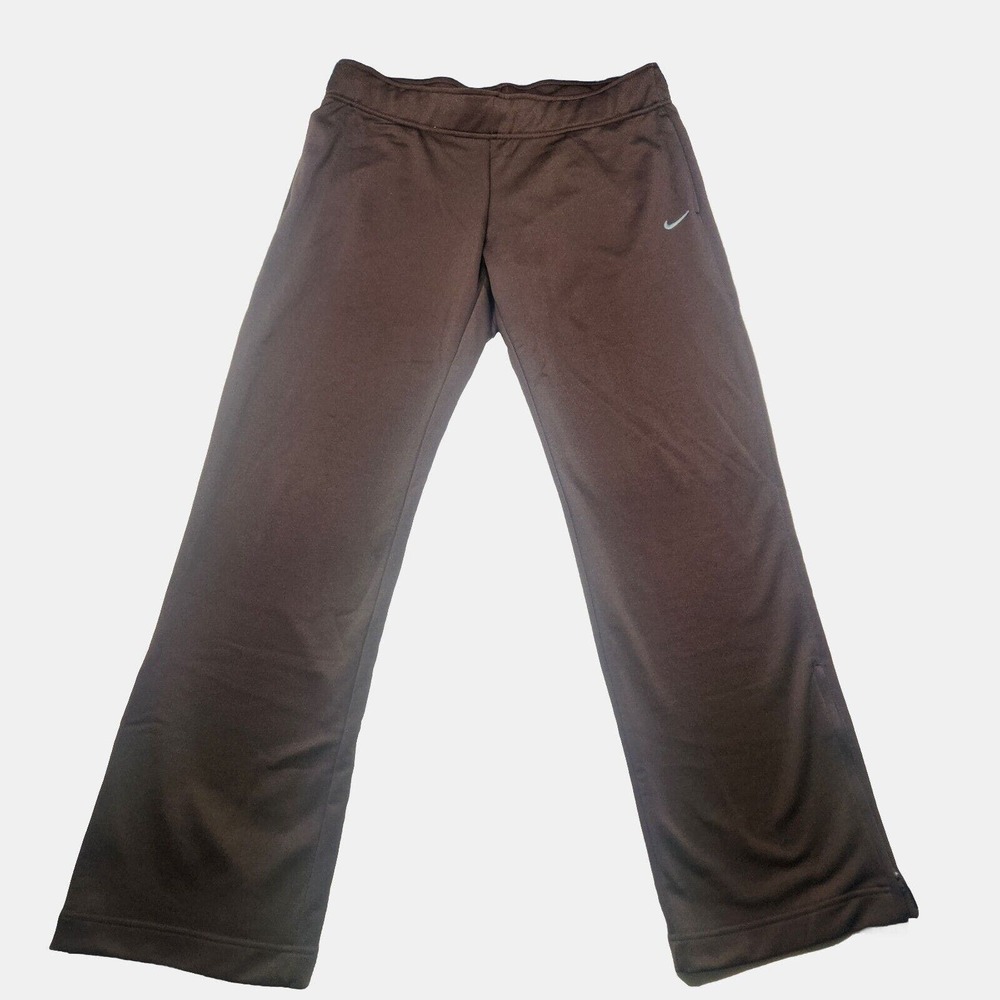 Nike Sportswear Phoenix Fleece Women's XL High-Waisted Wide-Leg Joggers Brown